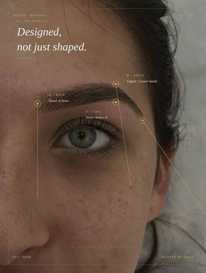 Brow mapping — Designed, not just shaped.