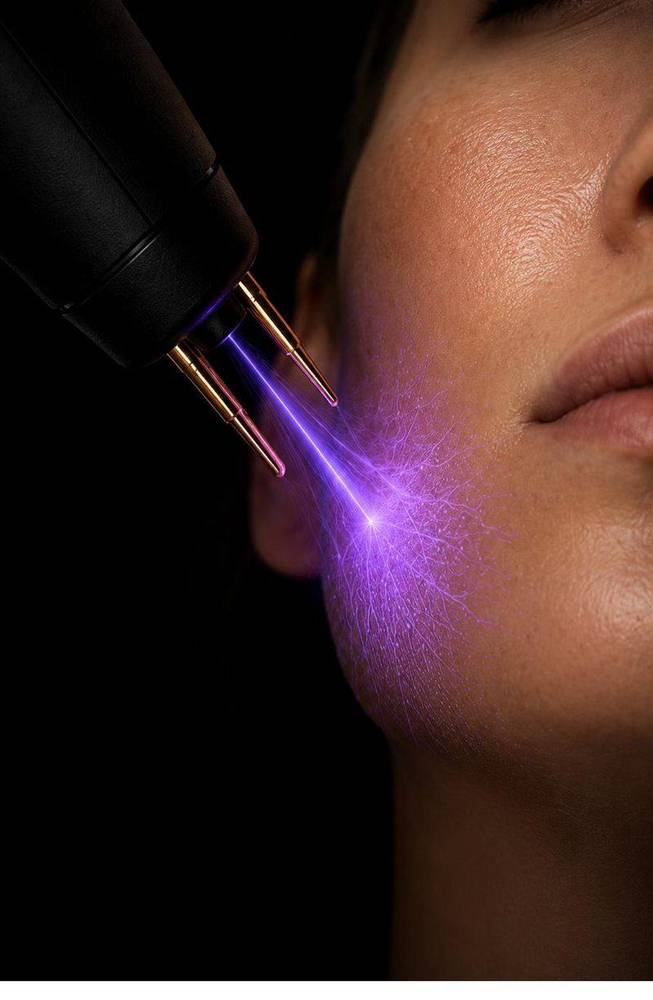 Plasma treatment — lower face